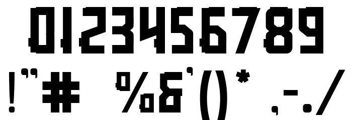 Rubrick Bold Font OTHER CHARS