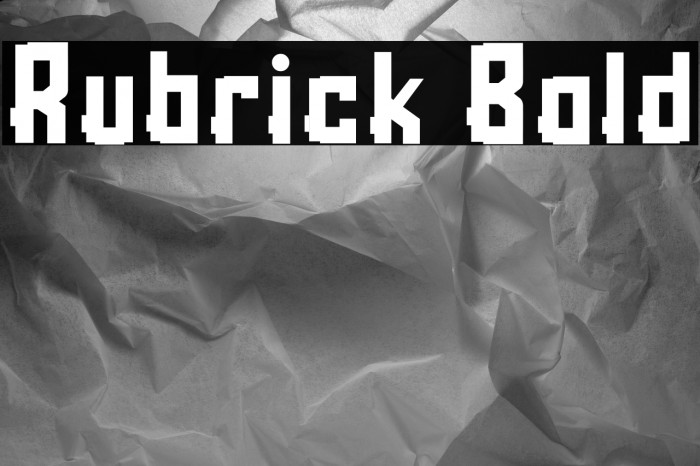 Rubrick Bold Example 3