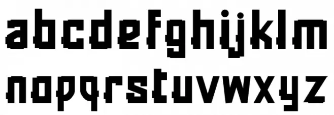 Rubrick Bold Font LOWERCASE