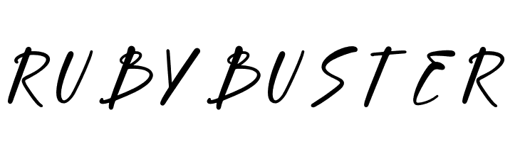 Ruby Buster  font caratteri gratis
