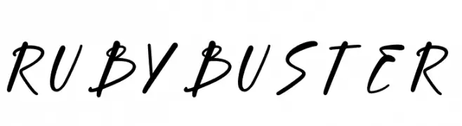 Ruby Buster  Free Fonts Download