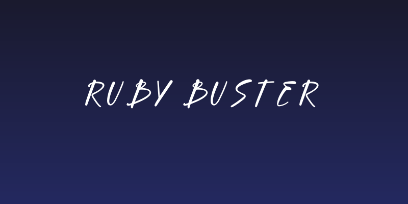 Ruby Buster Social Header