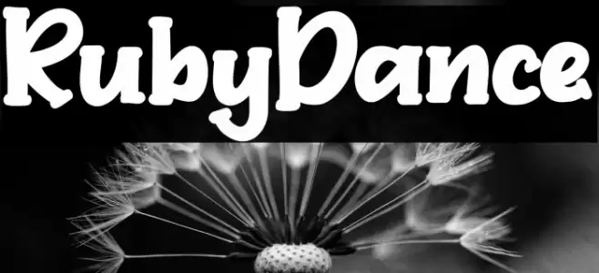 RubyDance Font examples