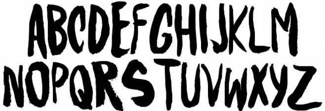 RubyGlow-Regular फ़ॉन्ट लोअरकेस