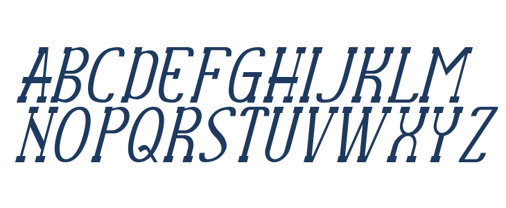 RubyRingDemo Condensed Italic Uppercase