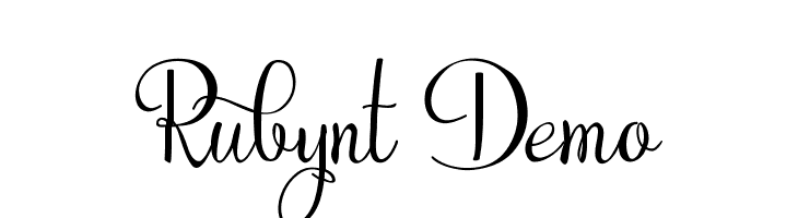 Rubynt Demo Font