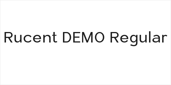 Rucent DEMO Regular Logo