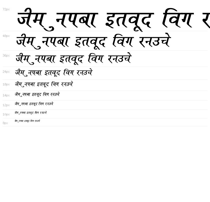 Ruchi-Normal Bold Italic Waterfall