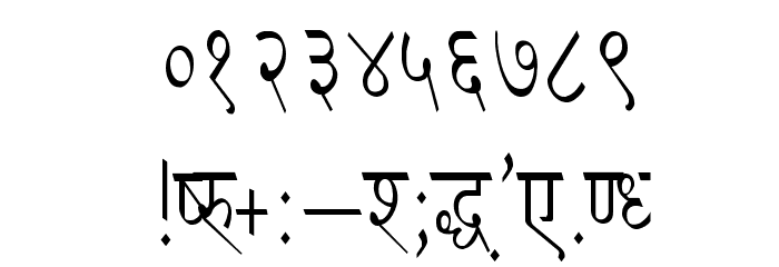 Ruchi-Normal Condensed Font OTHER CHARS