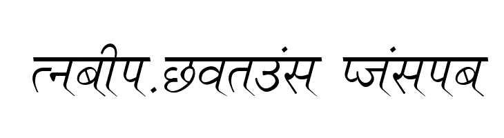 Ruchi-Normal Italic  les polices de caractères gratuit tlcharger
