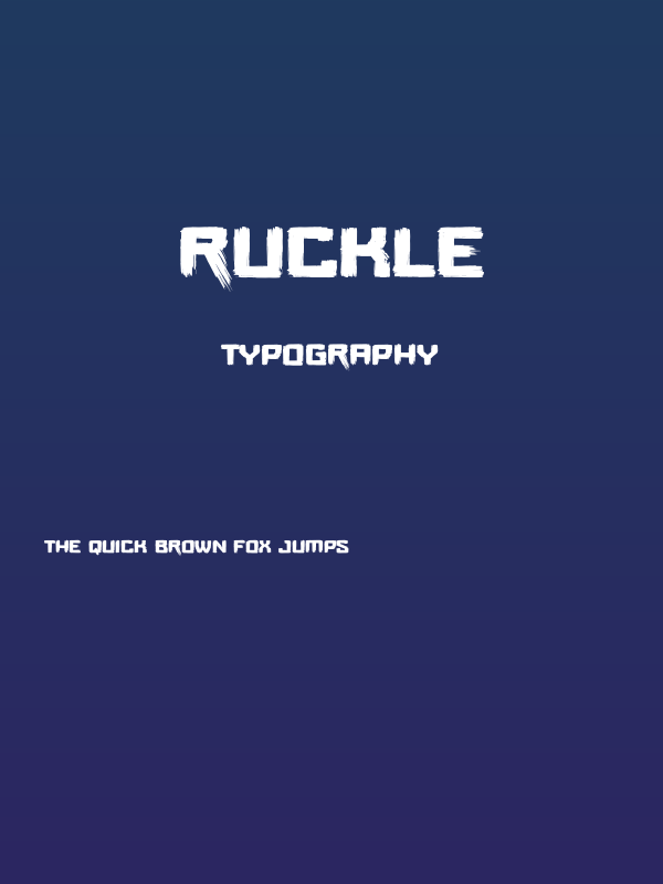 Ruckle Poster