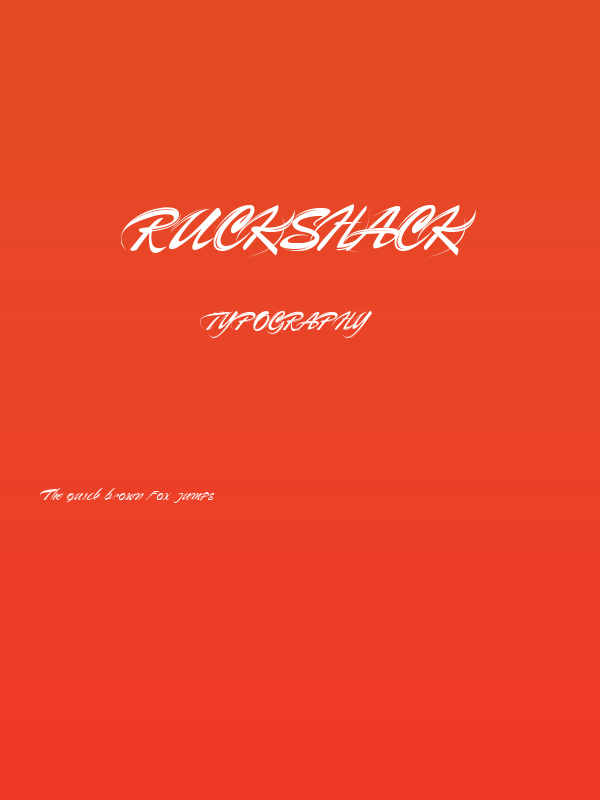 Ruckshack Poster