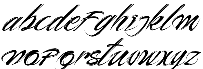 Ruckshack Font LOWERCASE