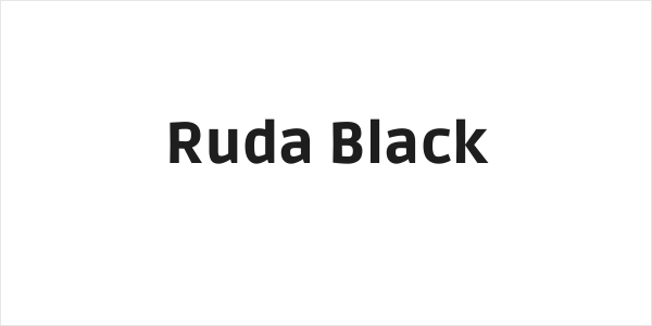 Ruda Black Logo