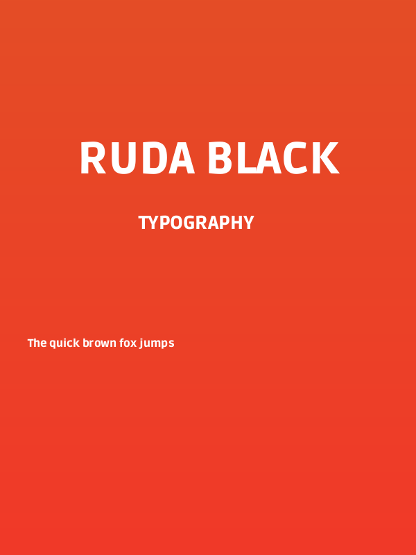 Ruda Black Poster