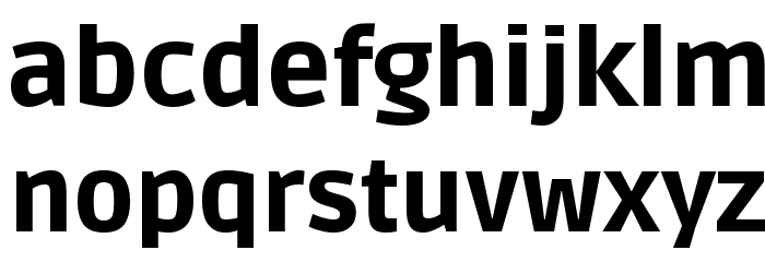 Ruda Black Font LOWERCASE