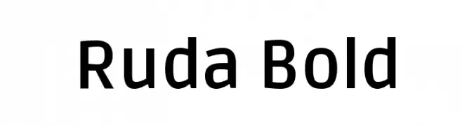 Ruda Bold  Descarca Fonturi Gratis