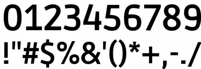 Ruda Bold Font OTHER CHARS