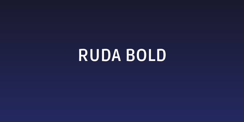 Ruda Bold Social Header