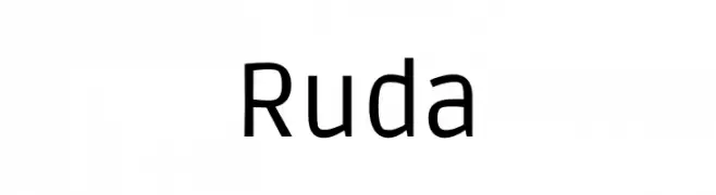 Ruda  Fuentes Gratis Descargar