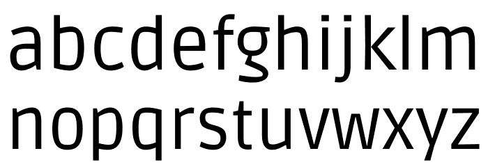 Ruda Font LOWERCASE