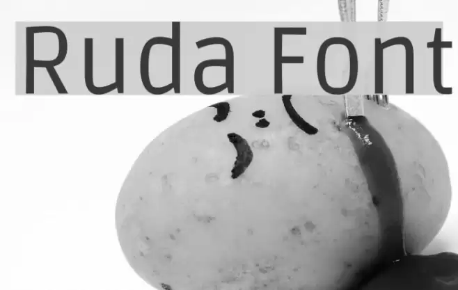 Ruda Font examples