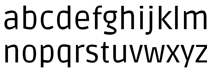 Ruda Font LOWERCASE