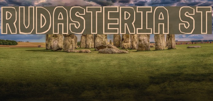 Rudasteria St Font examples