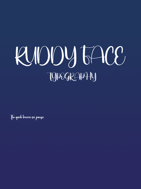 Ruddy Face Poster