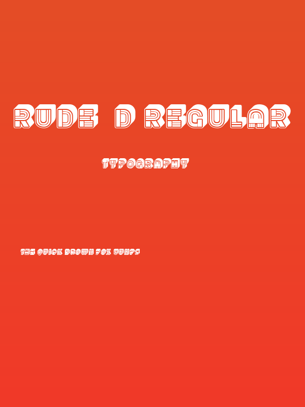 Rude 3D Regular Poster
