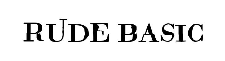 Rude Basic  免费字体下载