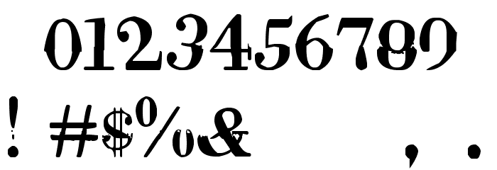 Rude Basic Font OTHER CHARS