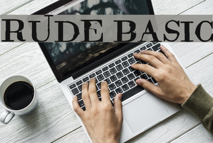 Rude Basic Font examples
