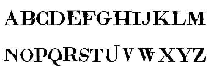 Rude Basic Font LOWERCASE