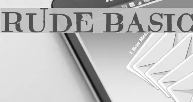 Rude Basic Font examples