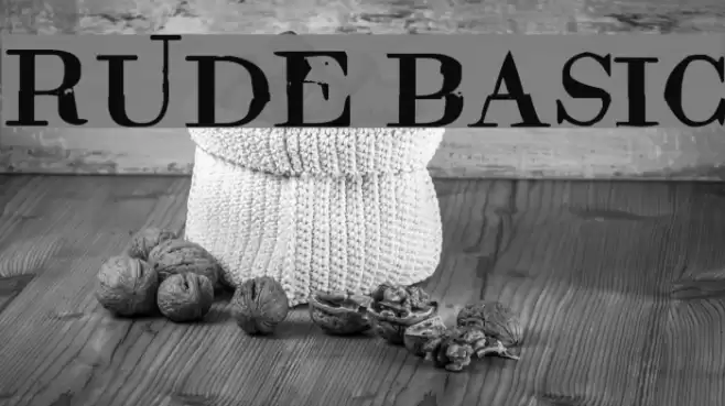 Rude Basic Font examples