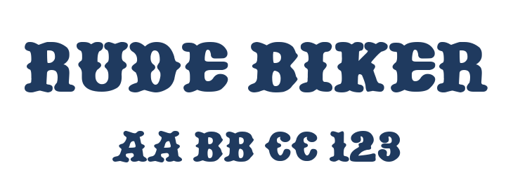 Rude Biker Font Preview