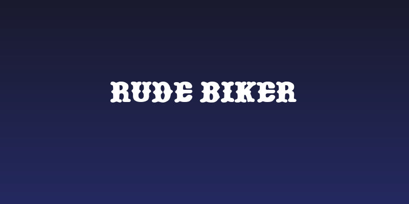 Rude Biker Social Header