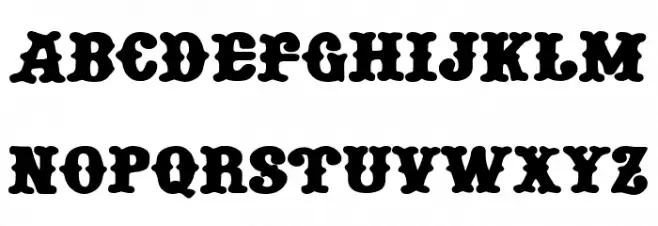 Rude Biker फ़ॉन्ट लोअरकेस