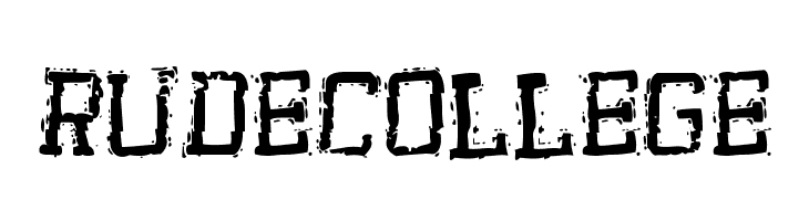 Rude College  font caratteri gratis