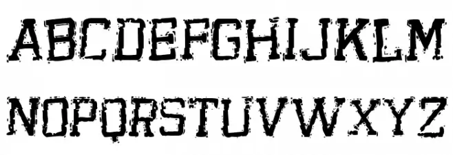Rude College Шрифта ВЕРХНИЙ