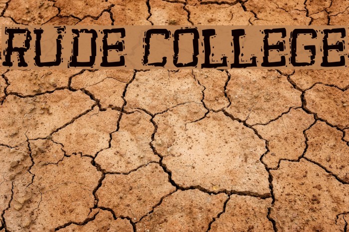 Rude College Font - FFonts.net