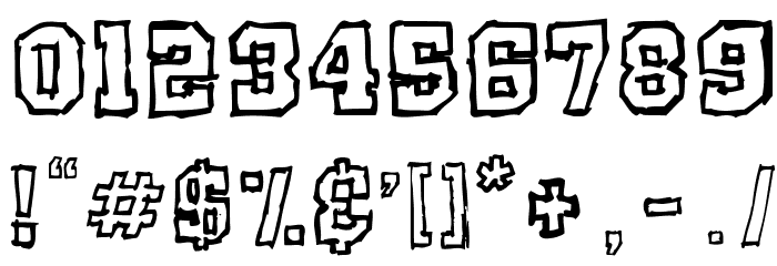 Rude High School Font OTHER CHARS