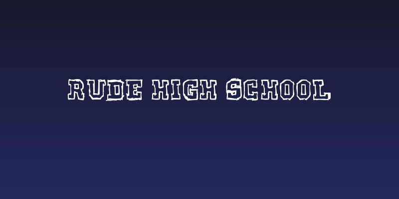 Rude High School Social Header