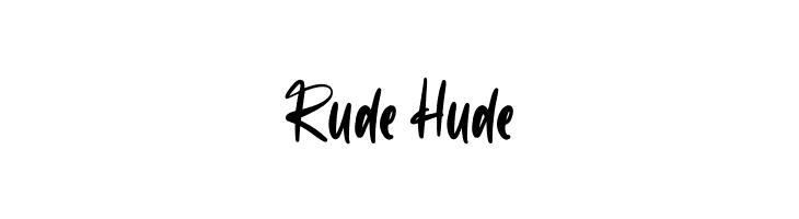 Rude Hude  Frei Schriftart Herunterladen