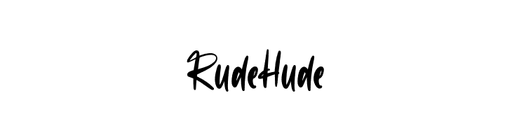 Rude Hude  Free Fonts Download
