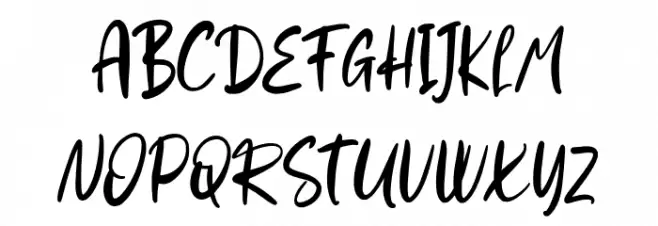 Rude Hude Schriftart Groß