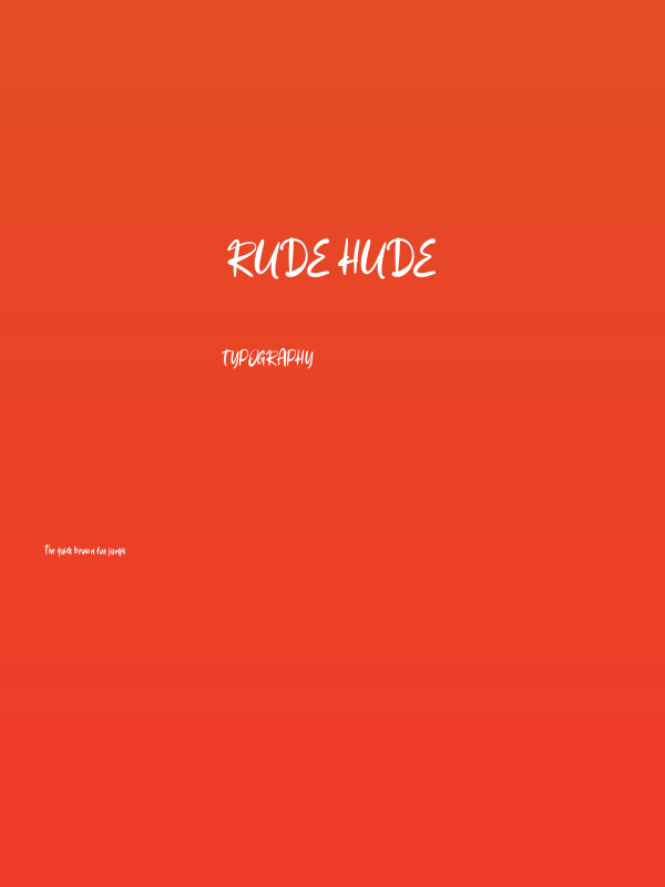 Rude Hude Poster