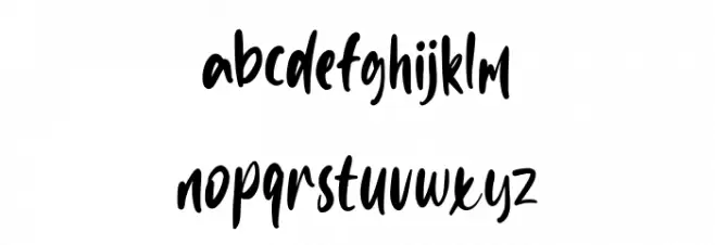 Rude Hude फ़ॉन्ट लोअरकेस