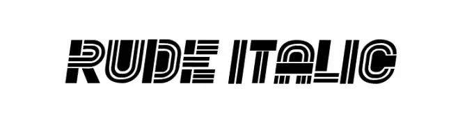 Rude Italic  Free Fonts Download